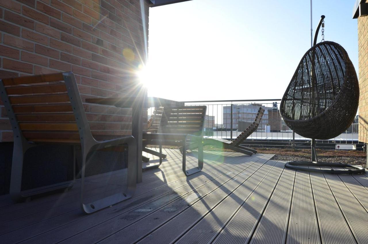 Roof Terrace Old Town Apartments With Private Parking Danzig Exterior foto