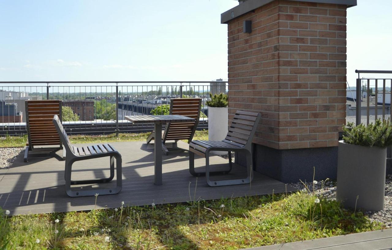 Roof Terrace Old Town Apartments With Private Parking Danzig Exterior foto