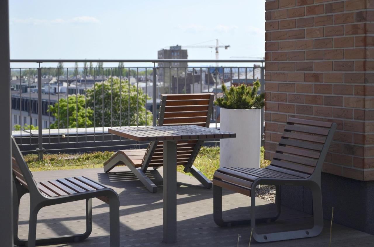 Roof Terrace Old Town Apartments With Private Parking Danzig Exterior foto